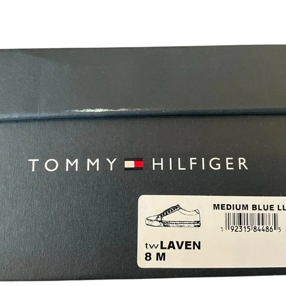 Tommy Hilfiger White Sneakers with Gold Accents - Picture 3 of 5